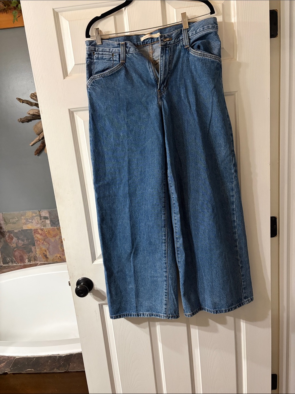 Levi's Blue Wide-Leg High-Rise Denim Jeans